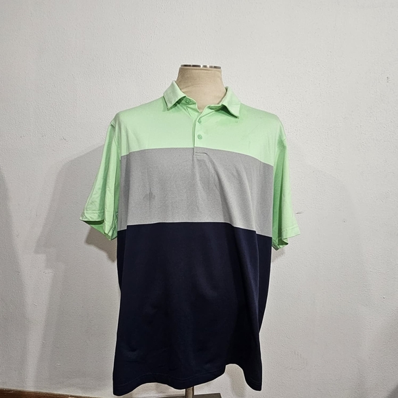 Under Armour Other - Men's Green, Gray, and Navy Polo Shirt